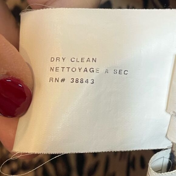 Via Spiga Black Wool Coat With Gold Full Zip & Leather Trim Inserts - Picture 9 of 13